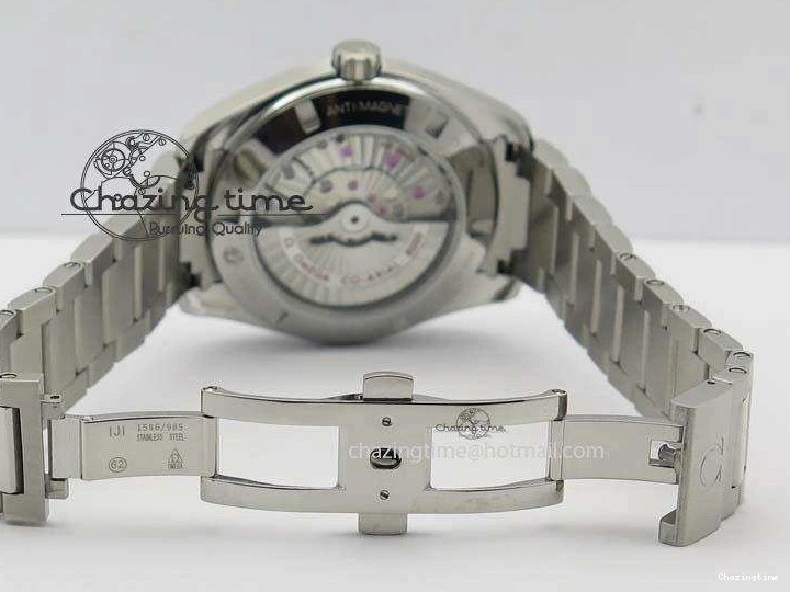 0505 Aqua Terra “James Bond” SS V6F 1:1 Best Edition Blue Textured Dial On SS Bracelet A GoodFit 8202